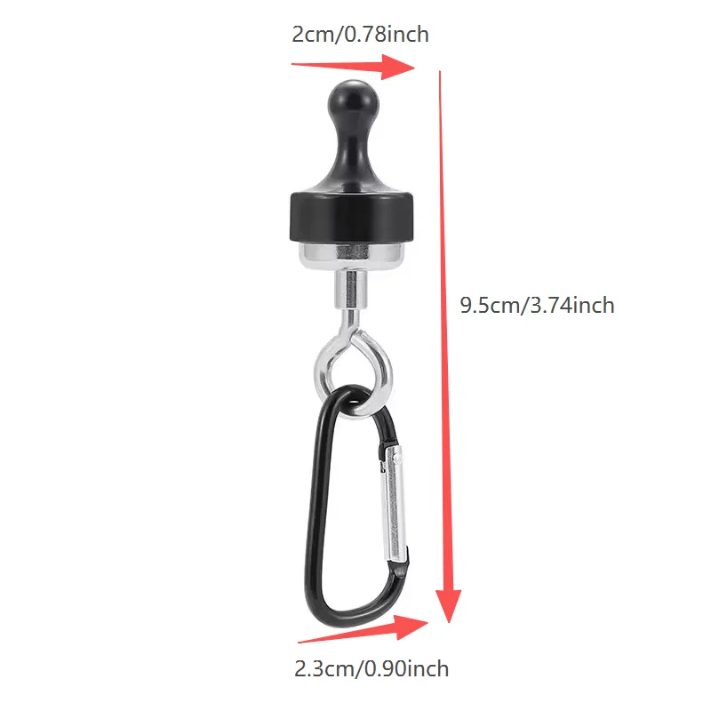 Magnetische Camping-Haken mit Karabiner – Ansicht 3 Magnetische Camping-Haken mit Karabiner – Ansicht 3
