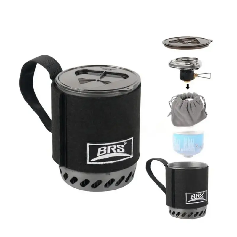 BRS 61 Jetkocher für Camping und Rucksackreisen, schwarz – Ansicht 6 BRS 61 Jetkocher für Camping und Rucksackreisen, schwarz – Ansicht 6