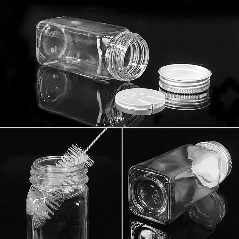 Gewürzgläser Set aus Glas – 12 Stück, 120 ml, transparent – Ansicht 6 Gewürzgläser Set aus Glas – 12 Stück, 120 ml, transparent – Ansicht 6
