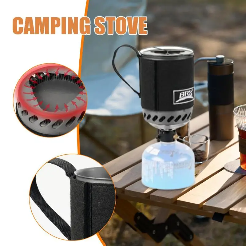 BRS 61 Jetkocher für Camping und Rucksackreisen, schwarz – Ansicht 2 BRS 61 Jetkocher für Camping und Rucksackreisen, schwarz – Ansicht 2