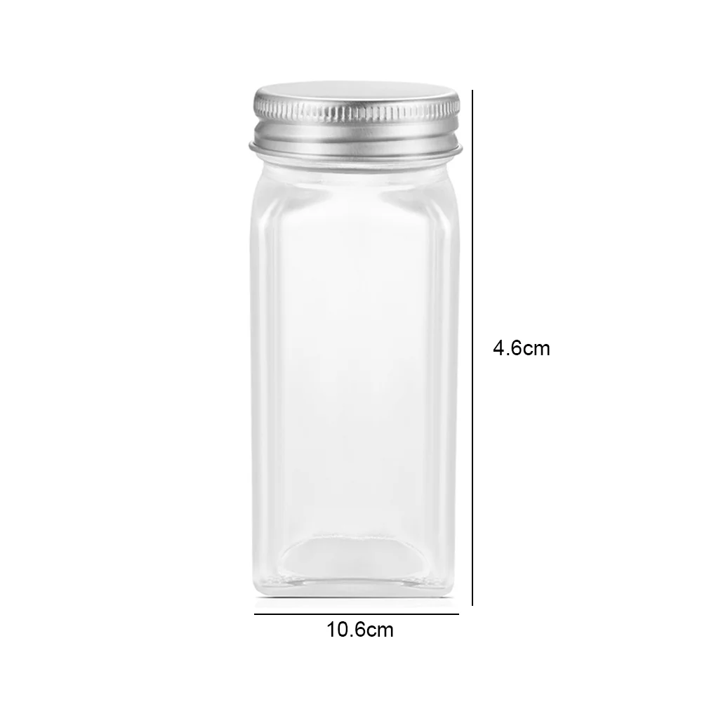 Gewürzgläser Set aus Glas – 12 Stück, 120 ml, transparent – Ansicht 2 Gewürzgläser Set aus Glas – 12 Stück, 120 ml, transparent – Ansicht 2