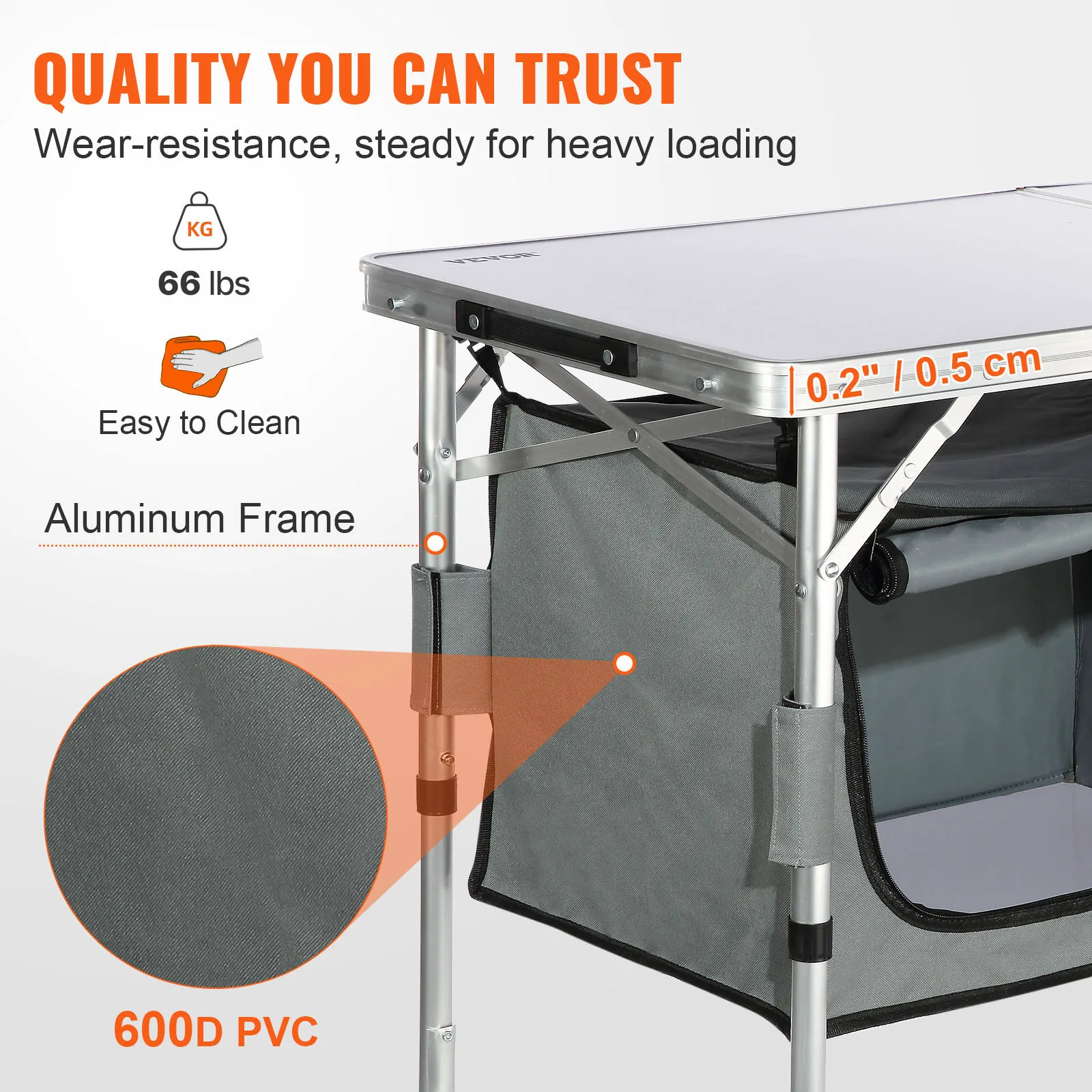 Campingküche Faltbar – Faltbare Campingküche von VEVOR mit Tragetasche und verstellbarem – Ansicht 4 Campingküche Faltbar – Faltbare Campingküche von VEVOR mit Tragetasche und verstellbarem – Ansicht 4