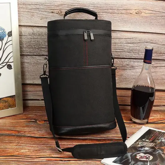 Weinkühltasche für Flaschen, isoliert, 40 x 23 x 5 cm