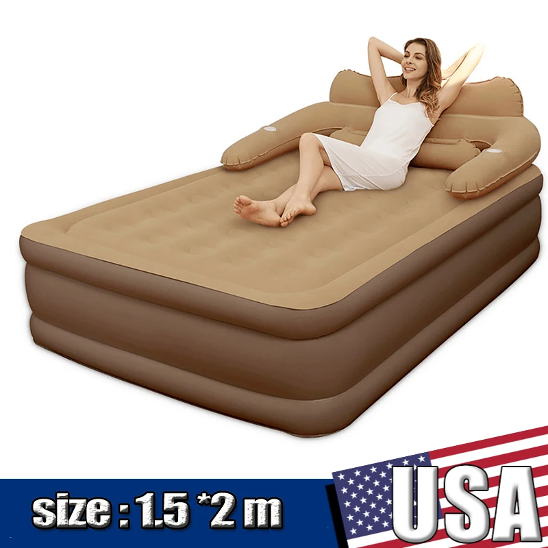 Luftbett mit Pumpe für Camping, klappbar, aus EVA, 30 x 30 x 20 cm Luftbett mit Pumpe für Camping, klappbar, aus EVA, 30 x 30 x 20 cm