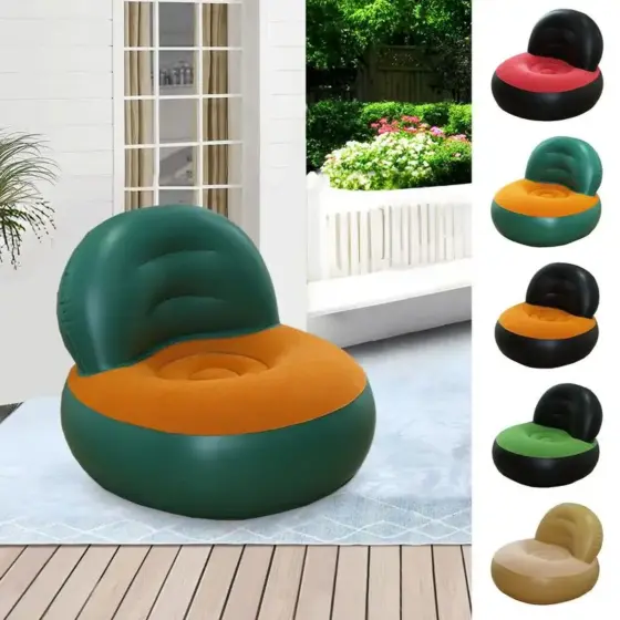 Aufblasbares Sofa mit Luftpumpe für drinnen und draußen