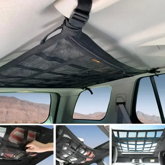 Staunetz Camper – universelles Auto-Dachnetz 90 x 65 cm aus Mesh Staunetz Camper – universelles Auto-Dachnetz 90 x 65 cm aus Mesh