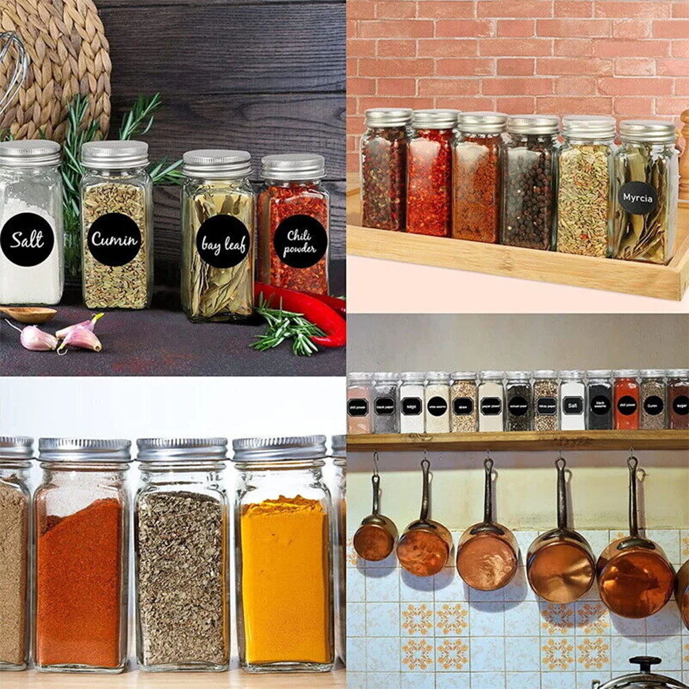 Gewürzgläser Set aus Glas – 12 Stück, 120 ml, transparent – Ansicht 4 Gewürzgläser Set aus Glas – 12 Stück, 120 ml, transparent – Ansicht 4