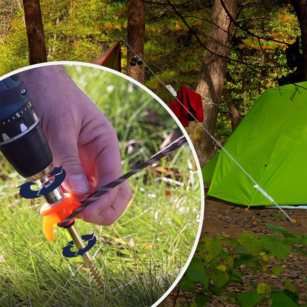 Schraubheringe Camping-Set mit Adapter, 24 Stück – Ansicht 5 Schraubheringe Camping-Set mit Adapter, 24 Stück – Ansicht 5