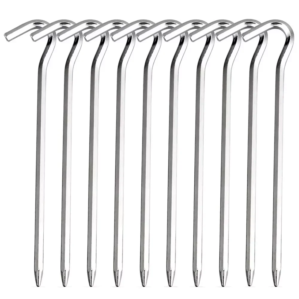 Aluminium Zeltheringe für Campingzelte, 5er- oder 10er-Set, 18 cm Aluminium Zeltheringe für Campingzelte, 5er- oder 10er-Set, 18 cm