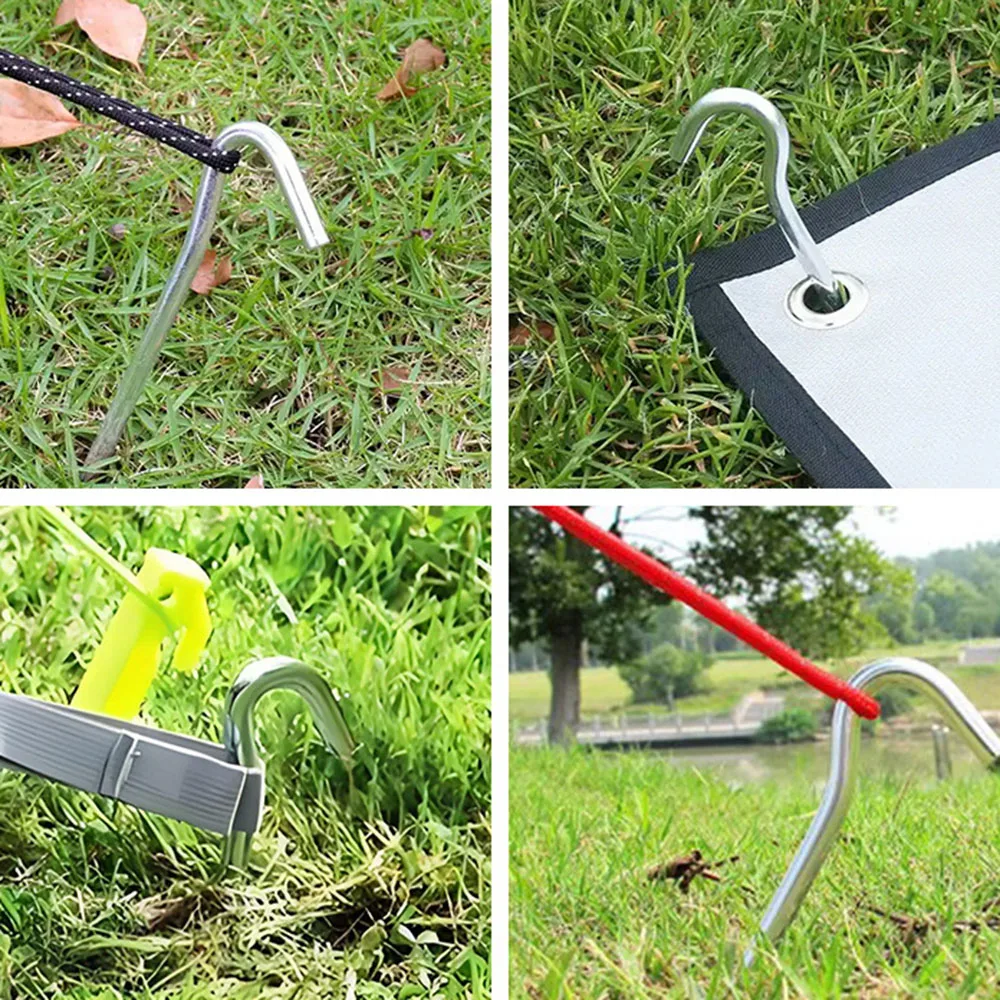 Aluminium Zeltheringe für Campingzelte, 5er- oder 10er-Set, 18 cm – Ansicht 6 Aluminium Zeltheringe für Campingzelte, 5er- oder 10er-Set, 18 cm – Ansicht 6