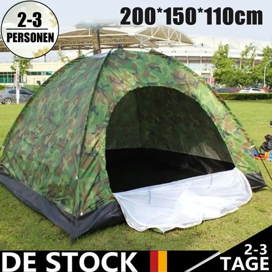 Pop Up Zelt 3 Personen für Camping und Trekking – Ansicht 3 Pop Up Zelt 3 Personen für Camping und Trekking – Ansicht 3