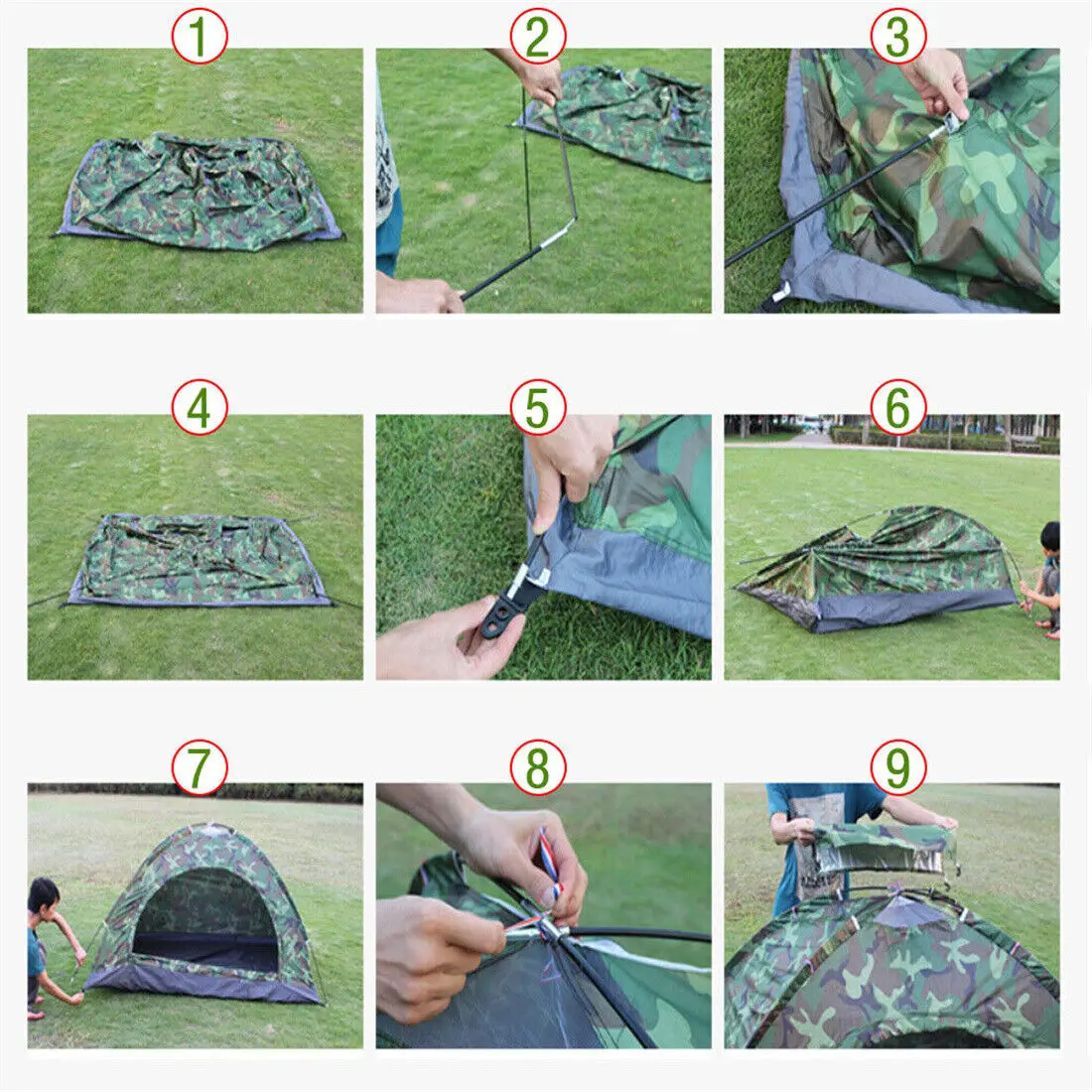 Pop Up Zelt 3 Personen für Camping und Trekking – Ansicht 5 Pop Up Zelt 3 Personen für Camping und Trekking – Ansicht 5