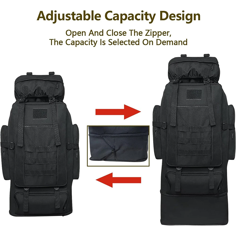 100-Liter-Herren-Bergsteigerrucksack für Wandern und Camping – Ansicht 6 100-Liter-Herren-Bergsteigerrucksack für Wandern und Camping – Ansicht 6