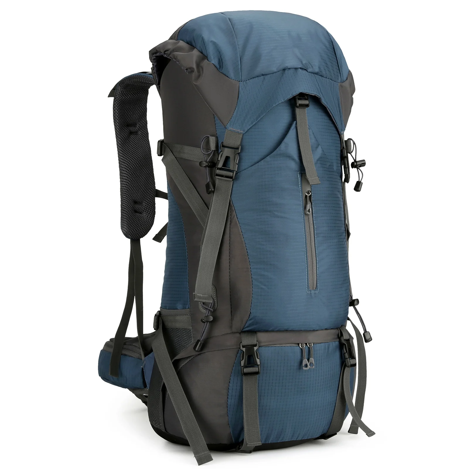 70-Liter-Wanderrucksack mit Regenschutz aus Nylon 70-Liter-Wanderrucksack mit Regenschutz aus Nylon