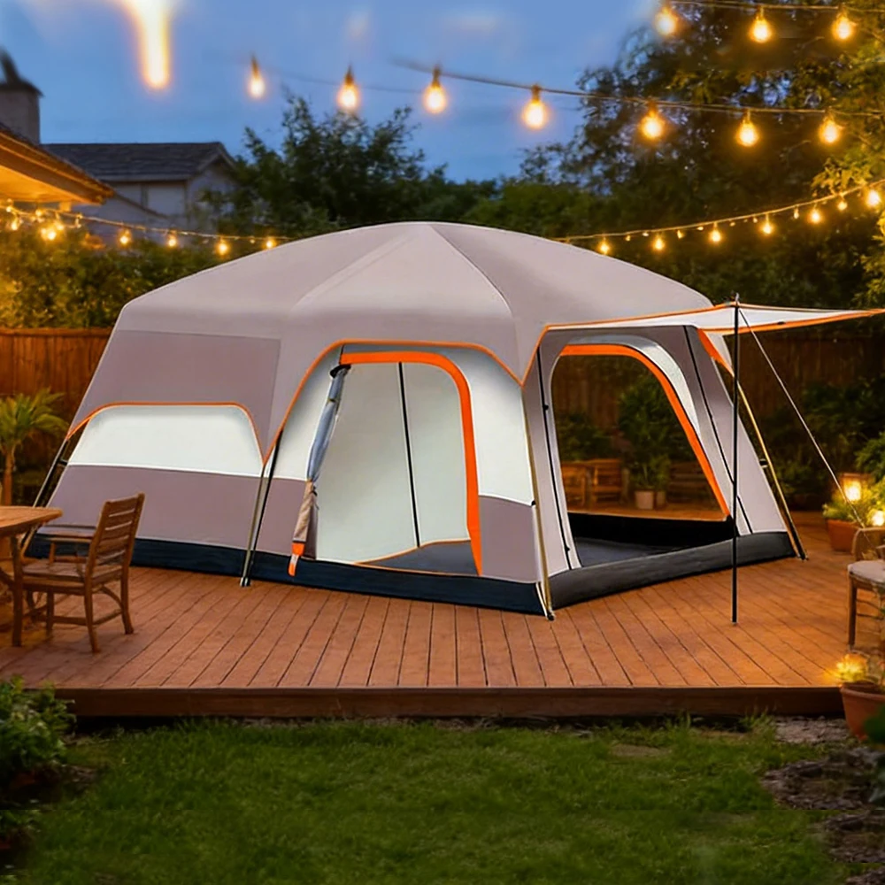 Großes Familienzelt für 2 bis 8 Personen mit Ein-Schlafzimmer-und-Wohnzimmer-Design – Ansicht 5 Großes Familienzelt für 2 bis 8 Personen mit Ein-Schlafzimmer-und-Wohnzimmer-Design – Ansicht 5