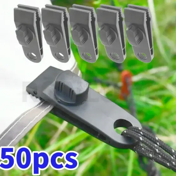 Hochbelastbare Zeltclips mit Verriegelung, 50/20/5 Stück Hochbelastbare Zeltclips mit Verriegelung, 50/20/5 Stück