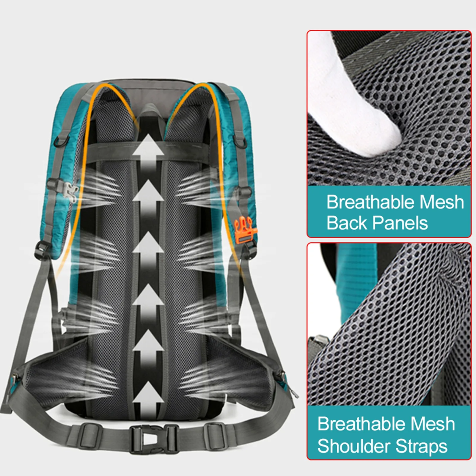 70-Liter-Wanderrucksack mit Regenschutz aus Nylon 70-Liter-Wanderrucksack mit Regenschutz aus Nylon – Bild 3