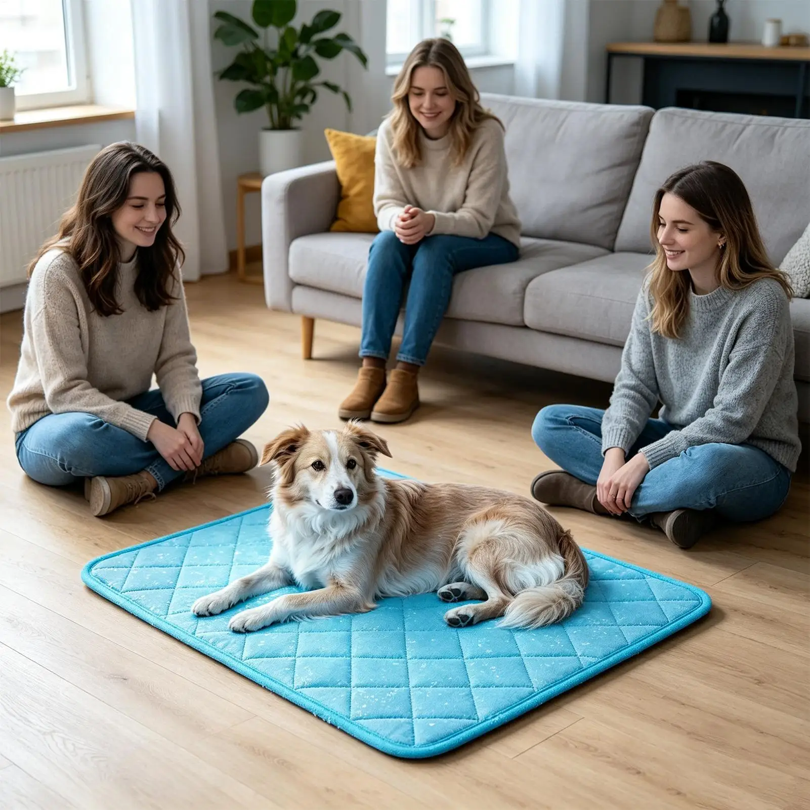 Kühlmatte Hund: atmungsaktive Hundematte aus Faser – Ansicht 3 Kühlmatte Hund: atmungsaktive Hundematte aus Faser – Ansicht 3