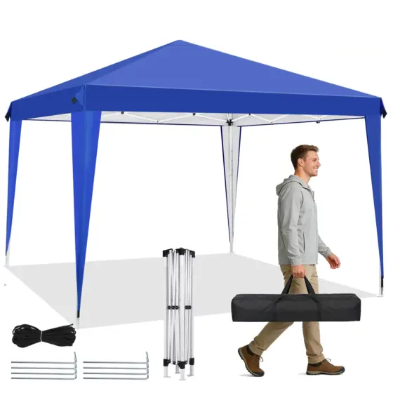 3x3 m Pop-Up-Faltpavillon für Camping und Garten 3x3 m Pop-Up-Faltpavillon für Camping und Garten