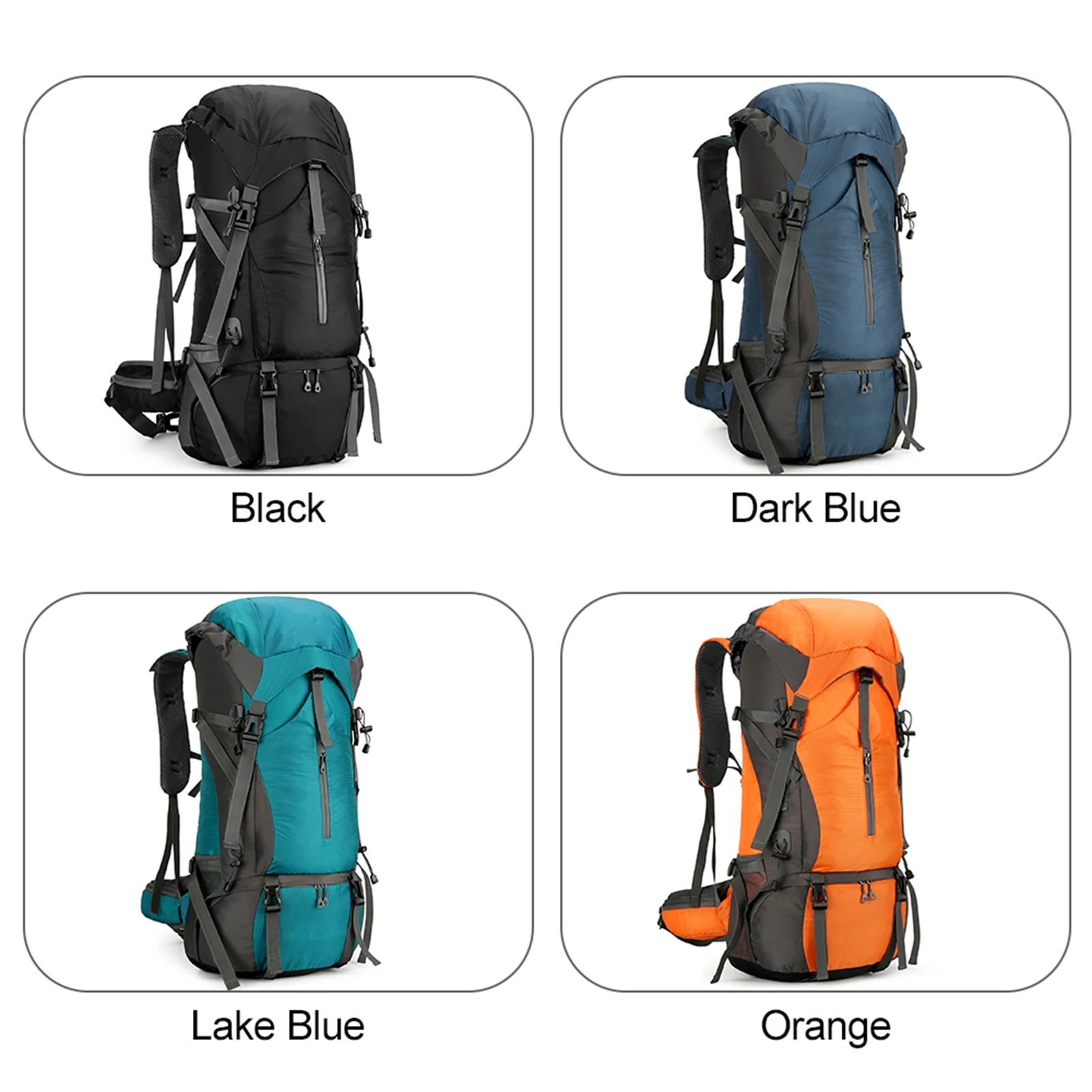 70-Liter-Wanderrucksack mit Regenschutz aus Nylon 70-Liter-Wanderrucksack mit Regenschutz aus Nylon – Bild 5
