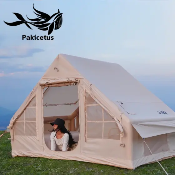 Aufblasbares Campingzelt für 4–6 Personen mit Oberlicht