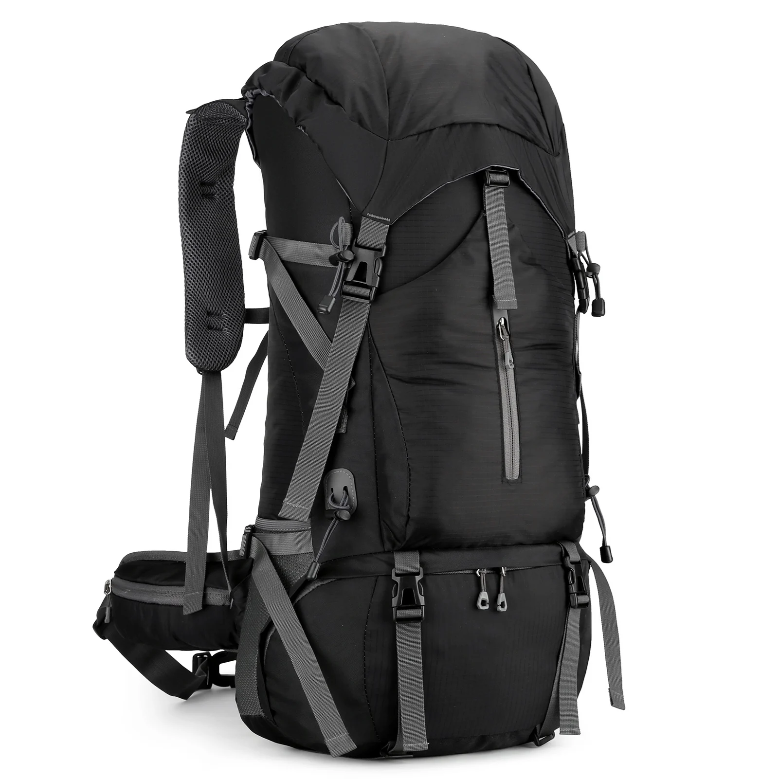 70-Liter-Wanderrucksack mit Regenschutz aus Nylon 70-Liter-Wanderrucksack mit Regenschutz aus Nylon – Bild 4