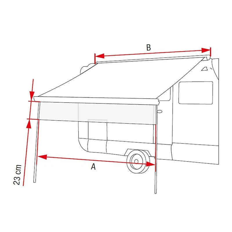 Seiten-Sonnenschutz für Wohnmobil- und Wohnwagenmarkisen mit 6 mm Keder Seiten-Sonnenschutz für Wohnmobil- und Wohnwagenmarkisen mit 6 mm Keder – Bild 7