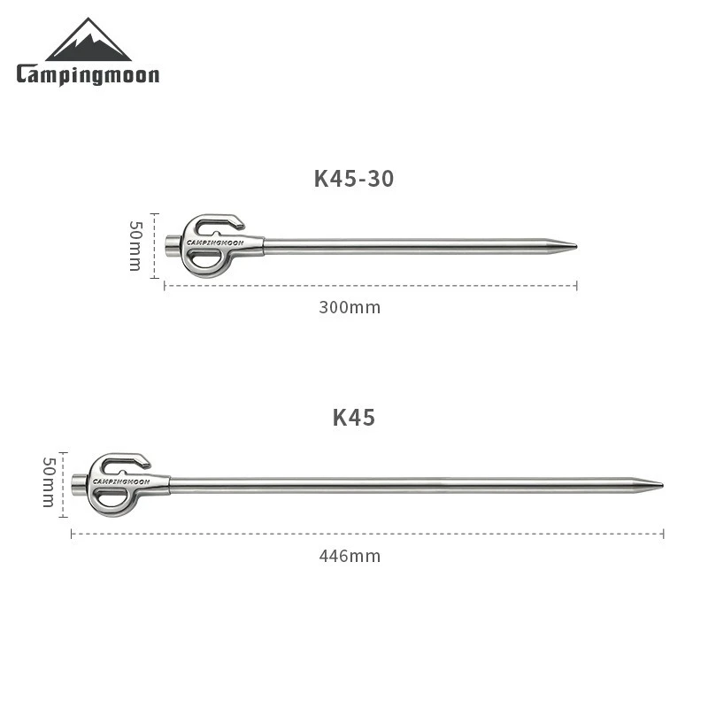 CAMPINGMOON Zeltnagel aus 420er Edelstahl für 3–4-Personen-Zelte – Ansicht 6 CAMPINGMOON Zeltnagel aus 420er Edelstahl für 3–4-Personen-Zelte – Ansicht 6