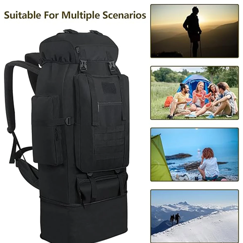 100-Liter-Herren-Bergsteigerrucksack für Wandern und Camping – Ansicht 7 100-Liter-Herren-Bergsteigerrucksack für Wandern und Camping – Ansicht 7