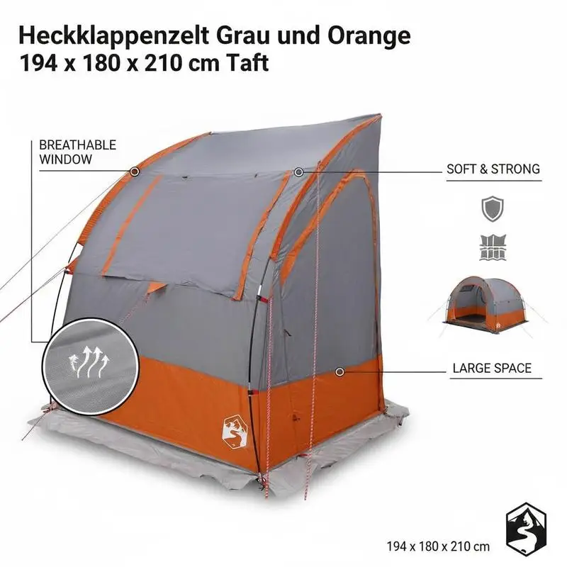 Heckklappenzelt mit Vorraum, Belüftung und Innentasche Heckklappenzelt mit Vorraum, Belüftung und Innentasche – Bild 4
