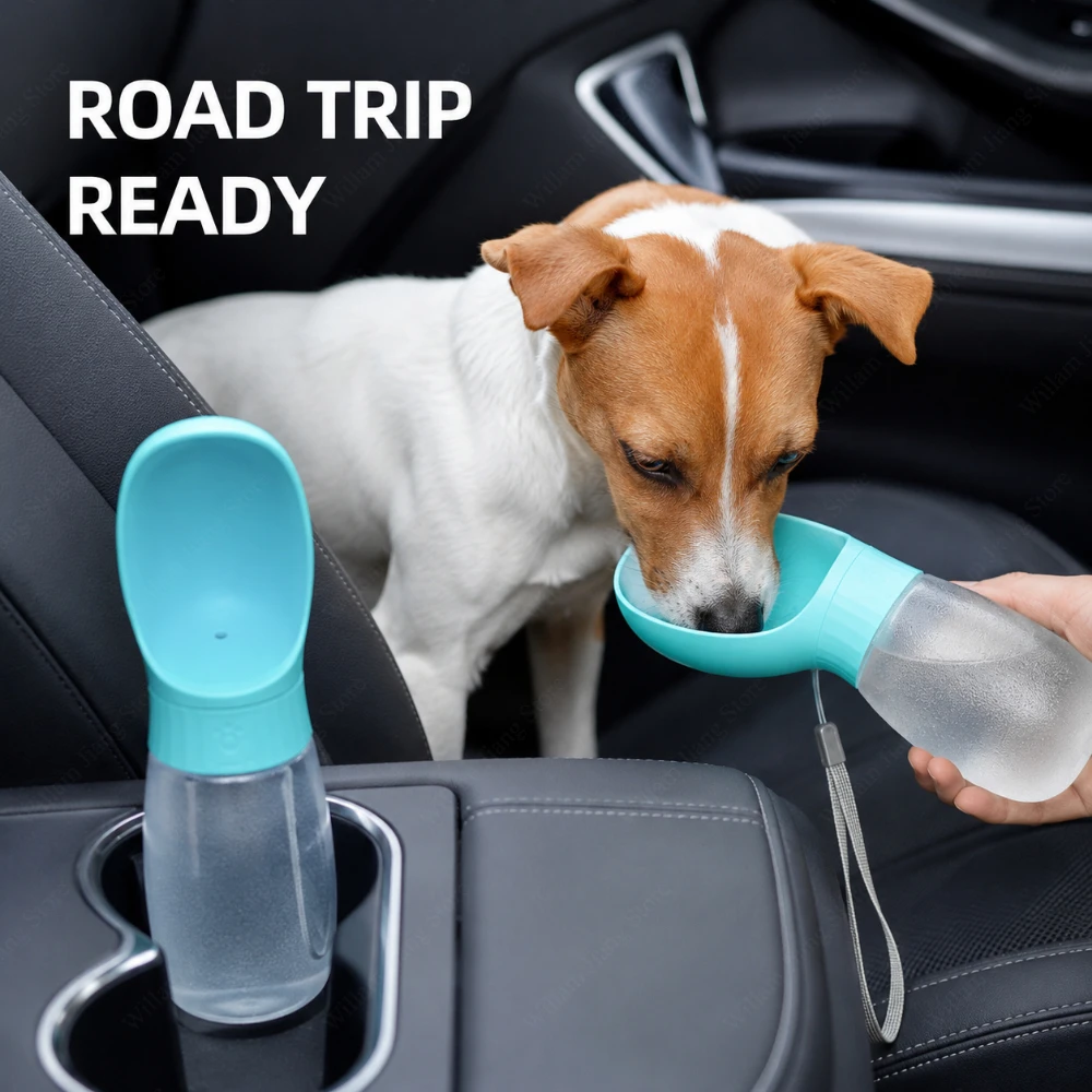 Trinkflasche Hund mit integriertem Trinknapf, 300 ml oder 500 ml – Ansicht 5 Trinkflasche Hund mit integriertem Trinknapf, 300 ml oder 500 ml – Ansicht 5