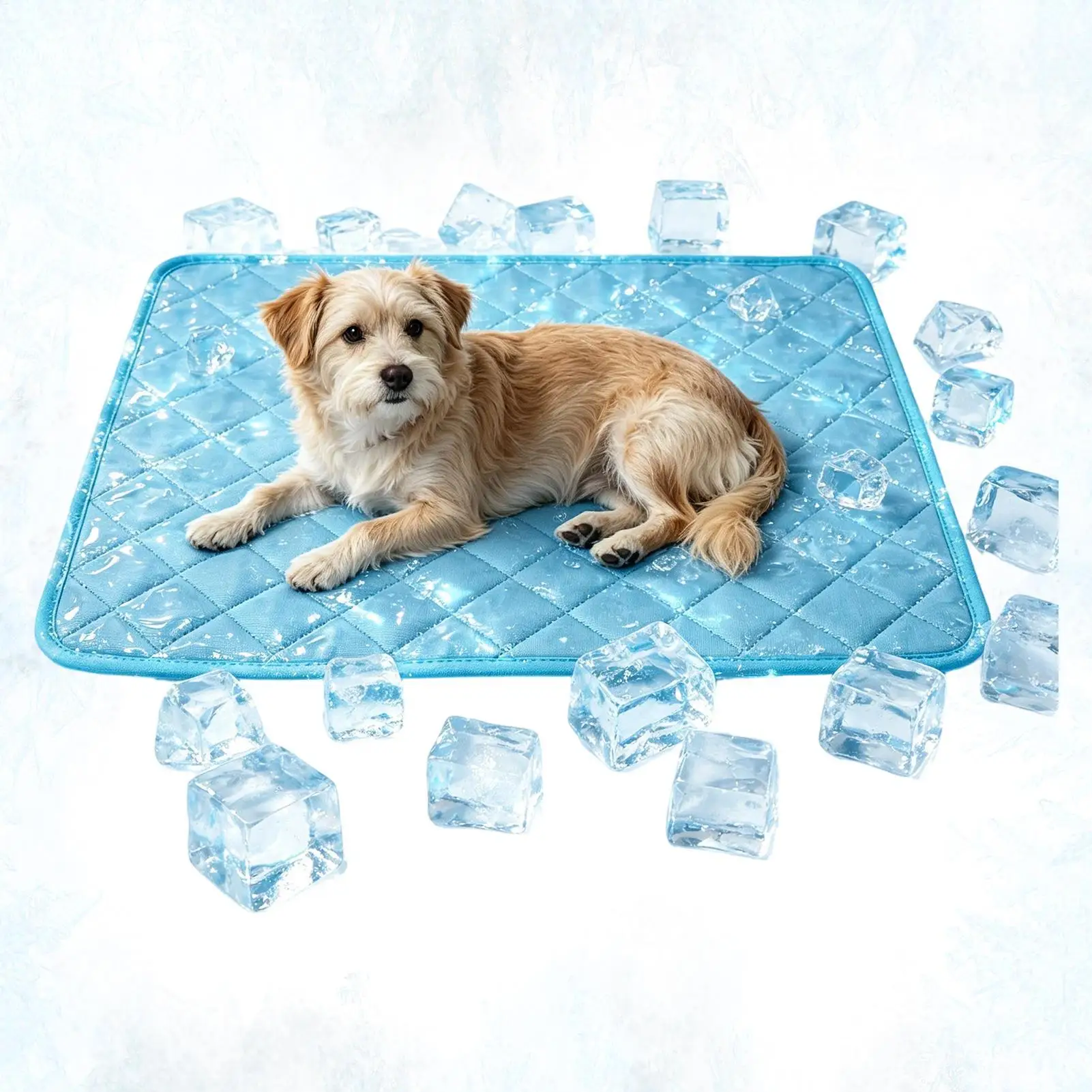 Kühlmatte Hund: atmungsaktive Hundematte aus Faser Kühlmatte Hund: atmungsaktive Hundematte aus Faser