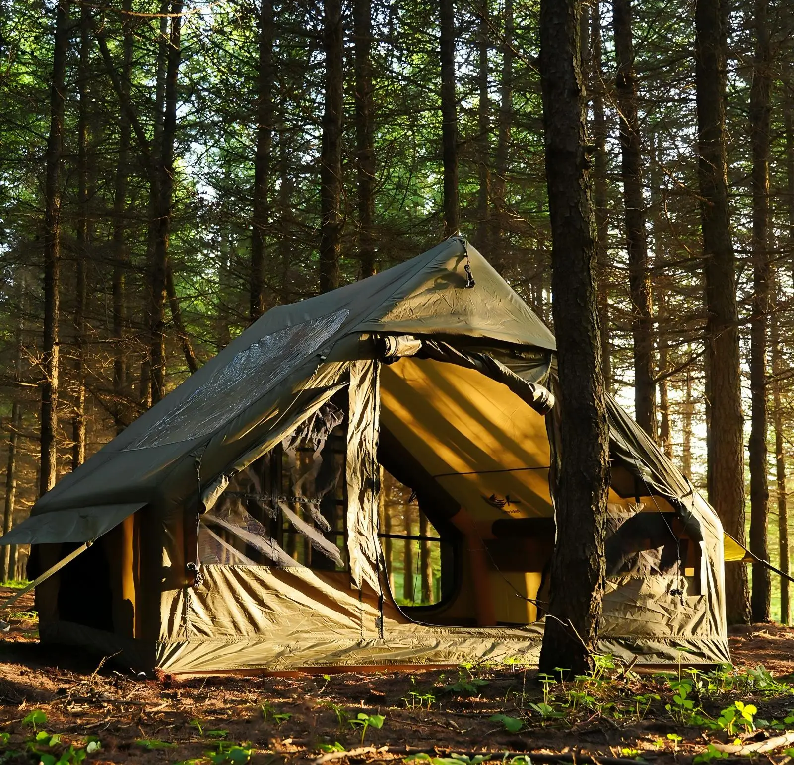 Aufblasbares Campingzelt für 4–6 Personen mit Oberlicht – Ansicht 3 Aufblasbares Campingzelt für 4–6 Personen mit Oberlicht – Ansicht 3